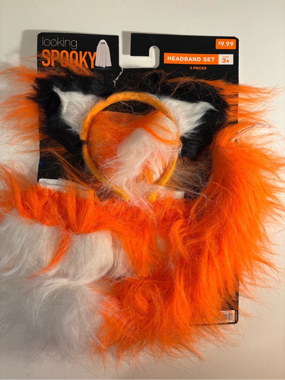 Orange & White Kids Headband Set